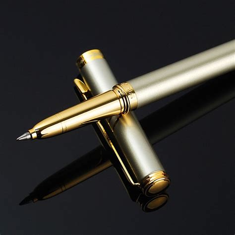 Brand 05mm Metal Roller Ball Pen Luxury Ballpoint Pen For Business