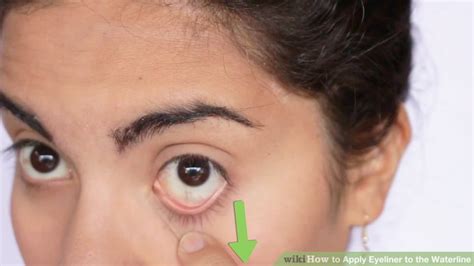 Apply a thick layer of kajal on lower rim of eyes and smudge it a bit outward with the help of a. How to Apply Eyeliner to the Waterline: 11 Steps (with ...