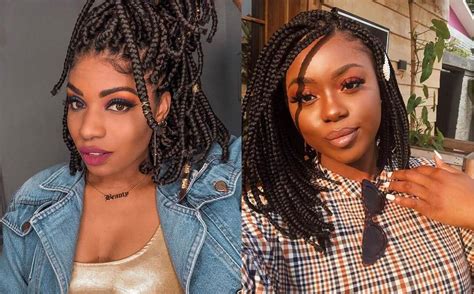 37 Amazing Chunky Bob Box Braids Hairstyles For African Girls