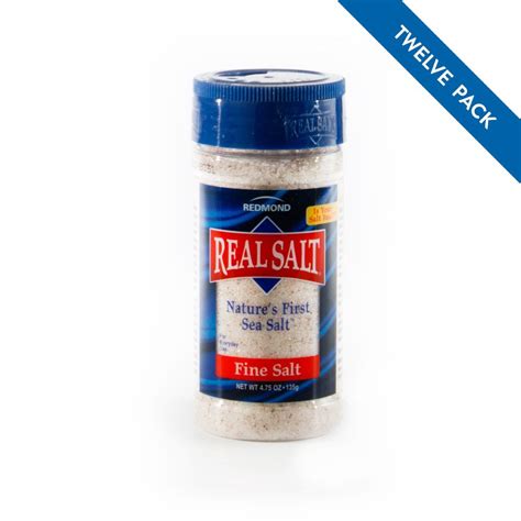Redmond Real Salt Natures First Sea Salt Fine Salt 475 Ounce