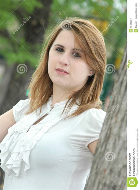 Beautiful Teen Girl Stock Image Image Of Green Copy