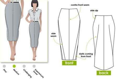 Pencil Skirts Picking The Best Pattern For Your Body Sewing Ideas