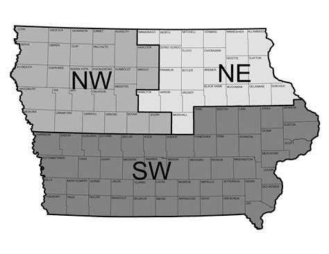 Central Iowa County Map