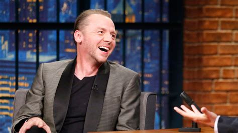 Watch Late Night With Seth Meyers Interview Simon Pegg On Writing Star