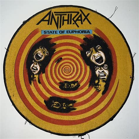 Original 19881989 Anthrax State Of Euphoria Circle Depop