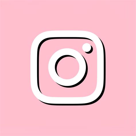 Pastel Pink Instagram Icon Pink Instagram Instagram Icons Aesthetic