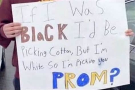 Teenagers Horrifyingly Racist Prom Proposal Sparks Investigation Rare
