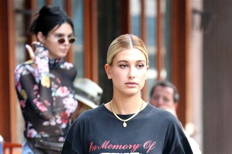hailey baldwin wears vetements x dr martens out with kendall jenner footwear news