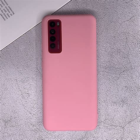 For Huawei Nova 7 5g Shockproof Frosted Tpu Protective Case Pink