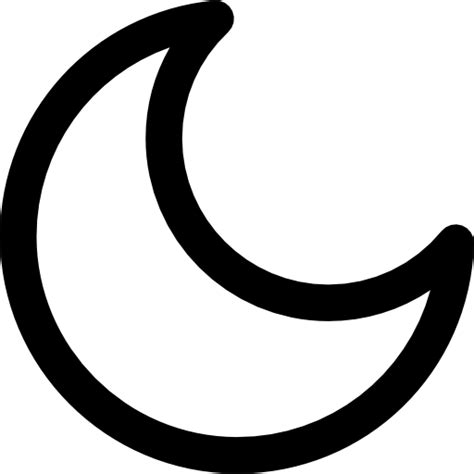 Free Icon Moon Phase Outline