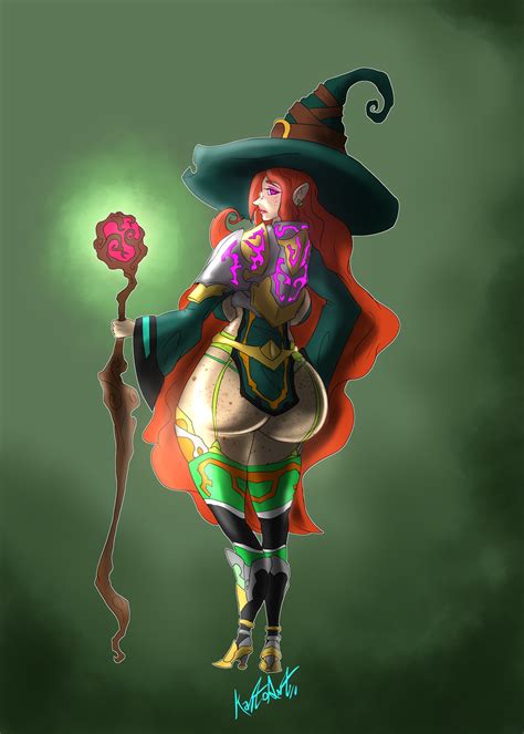 Ginger Sorceress By Kantoart On Itaku