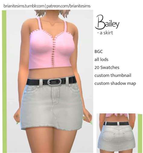 Sims 4 Maxis Match Bailey Skirt The Sims Book