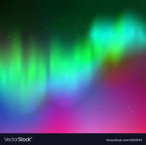 Northern Lights Royalty Free Vector Image Vectorstock