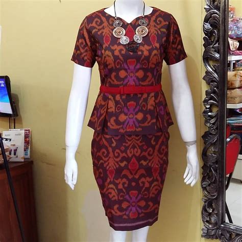 Desain Baju Endek Bali 30 Model Baju Endek Modifikasi Terbaru