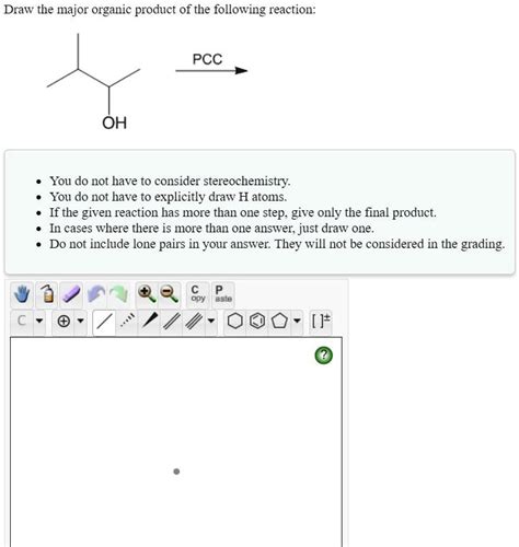 Draw The Major Organic Product Of The Following React Solvedlib