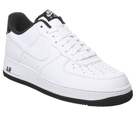 Nike Air Force 1 07 Trainers White Black White Sneaker Herren