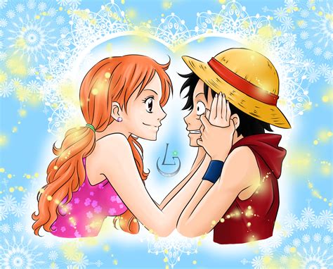 One Piece Nami And Luffy Wallpaper