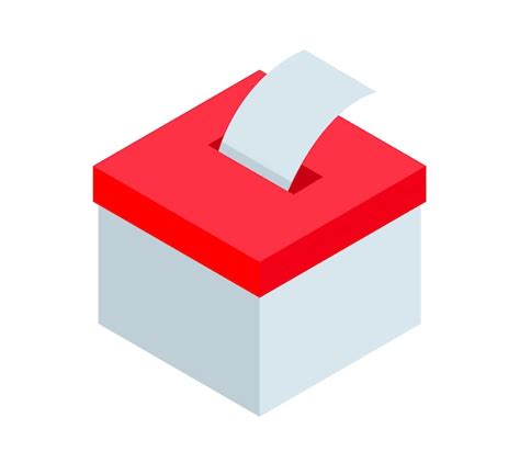 Premium Vector Ballot Box Vector Isolated Icon Emoji Illustration