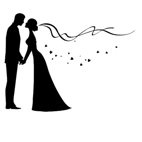 Bridegroom Wedding Invitation Silhouette The Couple Png Download