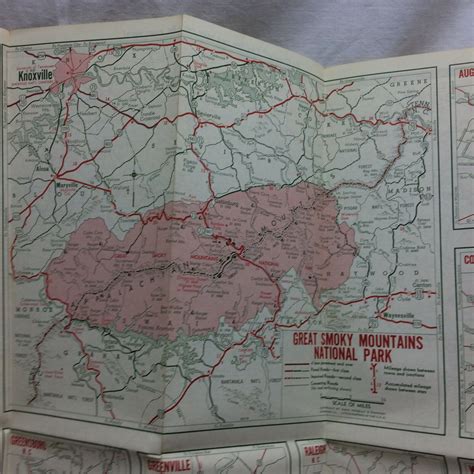 3 Vintage Sinclair Maps 1 Toll Roads 1 N And S Carolina 1 Alabama Ga Ebay
