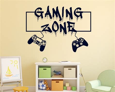 Gaming Zone Video Game Wall Decal
