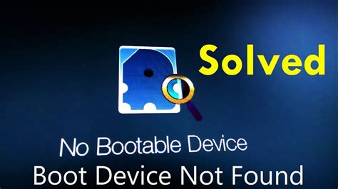 How To Fix No Bootable Device Step By Step YouTube