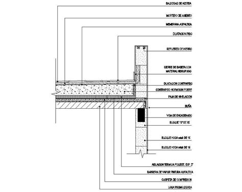 Structural Detail Of Slab And Column Drawing In Dwg A