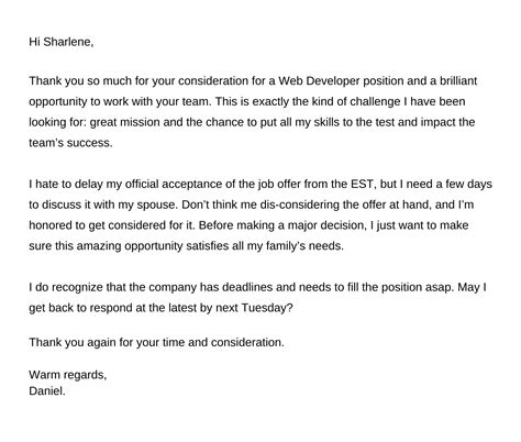 How To Respond To A Job Offer Via An Email Samples Resumes Bot