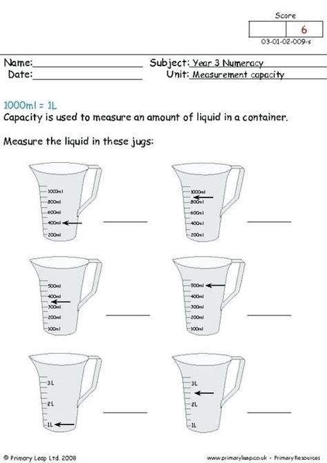 ️estimating Capacity Metric Worksheet Free Download