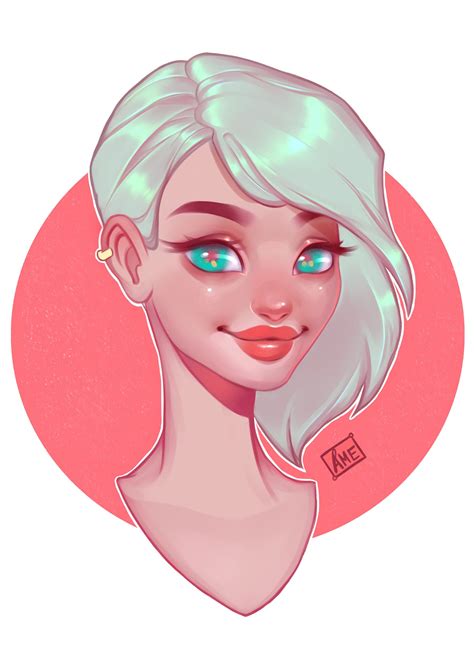 Simple Girl Portrait Tricia Mathieu Artist Cute Drawings Drawings