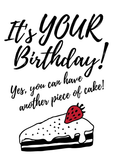 Free Printable Its Your Birthday Creative Center