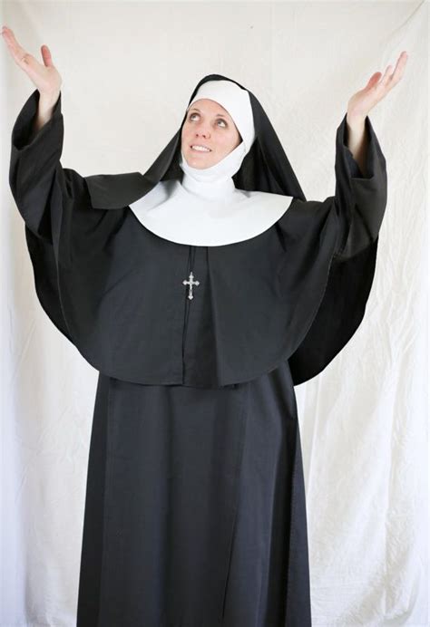 authentic looking 7 piece nun costume habit etsy nun costume costumes how to wear