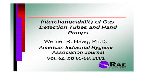 American Industrial Hygiene Association Journal Vol · American