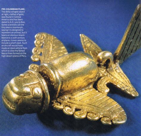 Ancient Pre Columbian Artifact Called The Golden Flyer Ancient