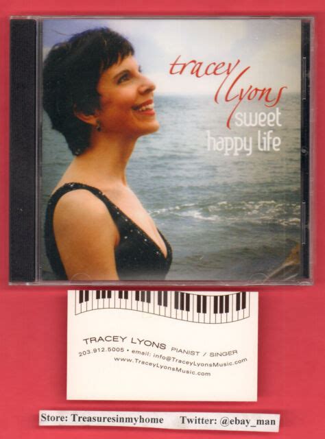 Tracey Lyons Sweet Happy Life Music Cd 2009 Pianist Singer W Biz Card