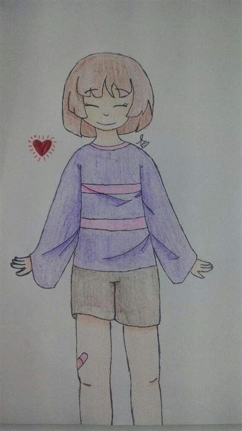 Back And With A Frisk Drawing Undertale Amino