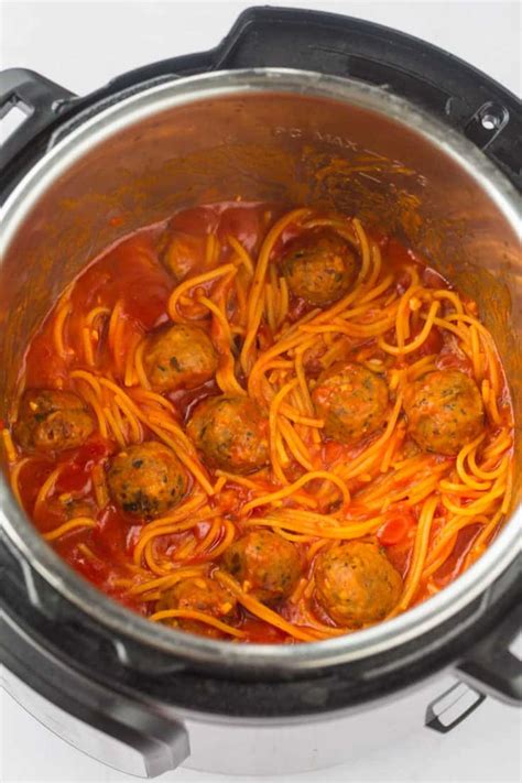 Easy Instant Pot Spaghetti And Meatballs Using Fresh Or Frozen Meatballs