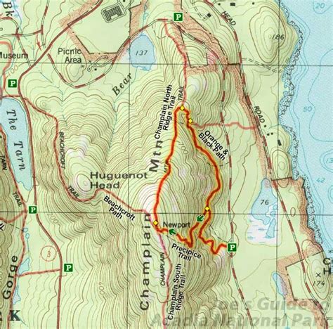 Acadia National Park Trail Map Pdf