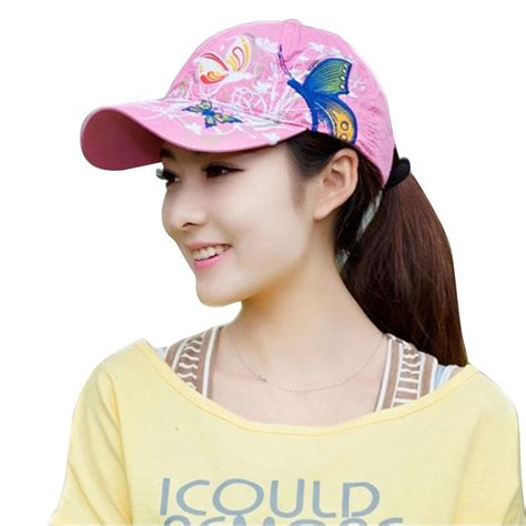 New Butterfly Embroidery Baseball Cap High Quality Hat Butterflies Flowers Cap Casual Cotton