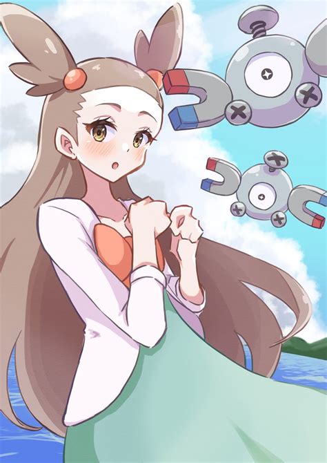 Magnemite And Jasmine Pokemon And More Drawn By Piyo To Game Danbooru