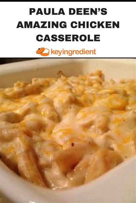 She has those classic southern recipes with a modern take that just taste delicious. Paula Deen's Amazing Chicken Casserole Recipe - (4.6/5) | Recipe | Food recipes, Food, Food dishes