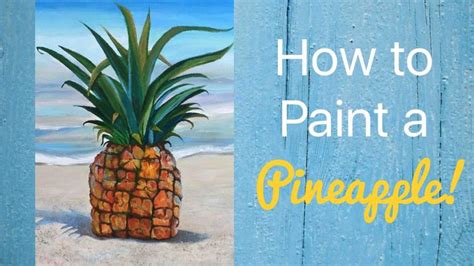 Pineapple Acrylic Painting By Artist Andrea Kirk The Art Chik