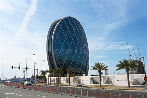 Circular Skyscraper In Abu Dhabi Uae Clear Sunny Day 12 March 2020