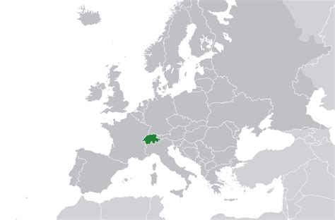 Mapa de Suiza donde está queda país encuentra localización