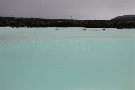 Blue Lagoon Hot Geothermal Water In Iceland Stock Image Image Of