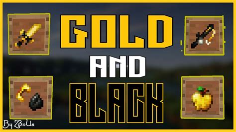 Gold And Black Pack Mcpe 01500143 Pvp Texture Pack Minecraft