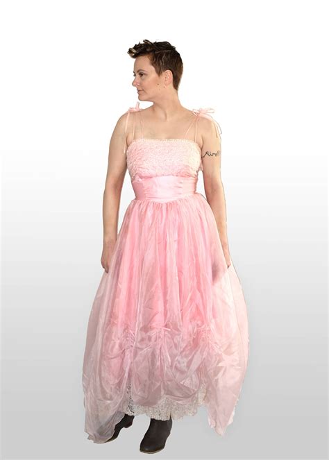Vintage Pink Princess Prom Dress By Kthxbyye On Etsy Princess Prom
