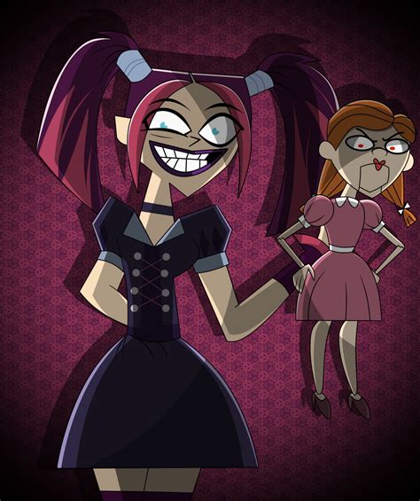 Total Drama Scary Girl And Mina By Ectttan On Deviantart