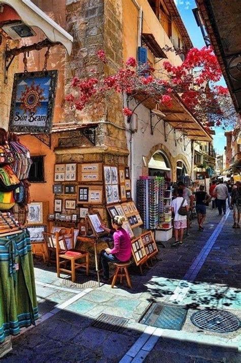 The Old Town Of Rethymnon Crete Greece Rethymnon Crete Chania
