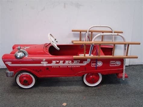 Murray Full Size Flat Face Original Pedal Car Fire Truck 50s 60s Ebay